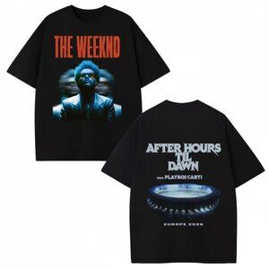 The Weeknd After Hours Til Dawn Europe 2026 Tour T-Shirt - Official Concert Merc